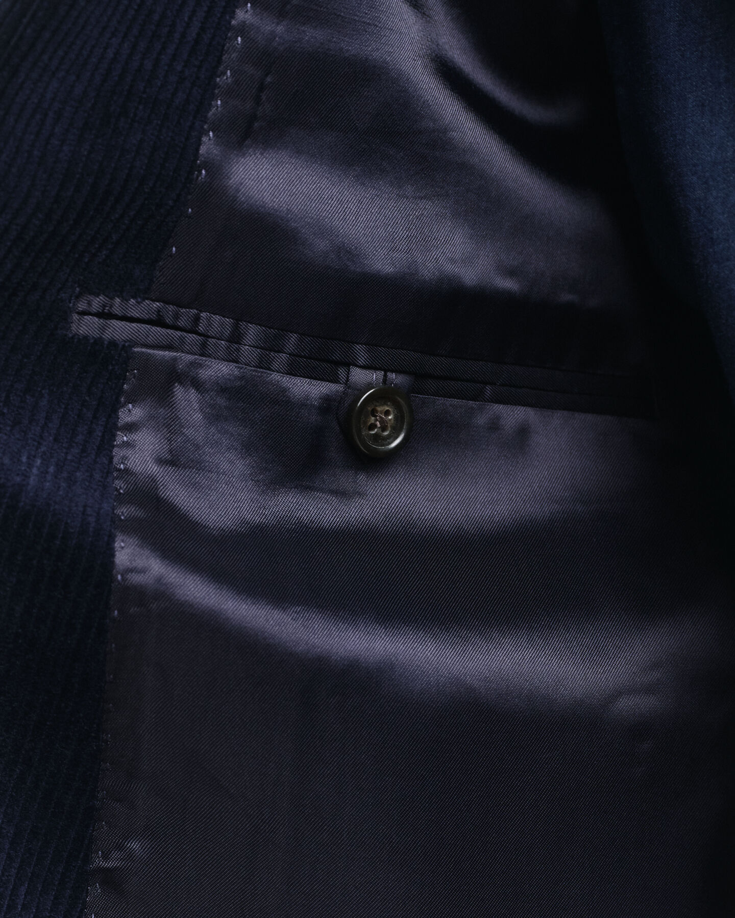 Slim fit jakkesæt-jakke af jernbanefløjl