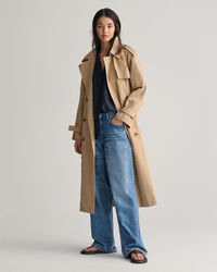 Bluse af bomuld og silke