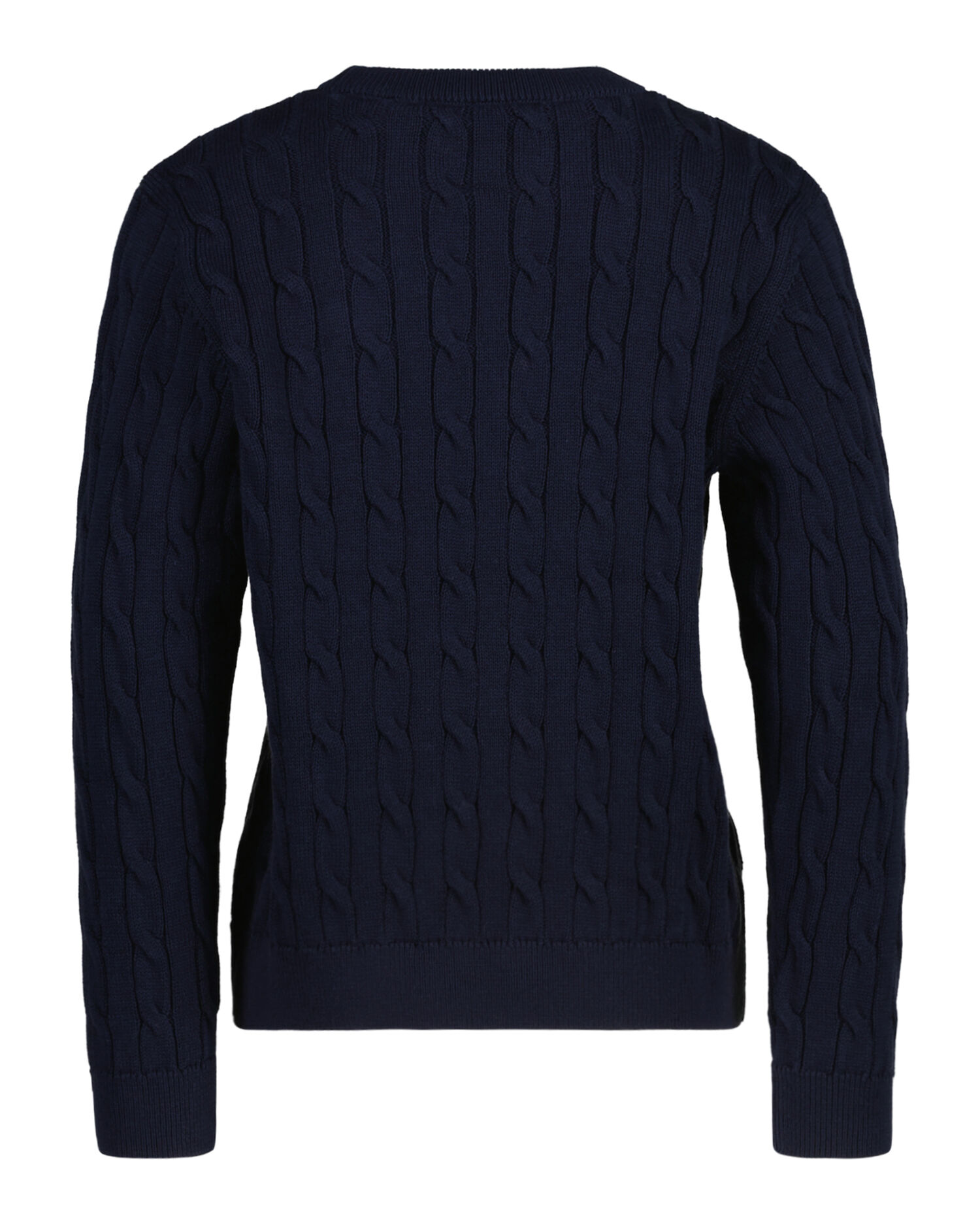 Kids Shield crewneck sweater af bomuld med kabelstrik