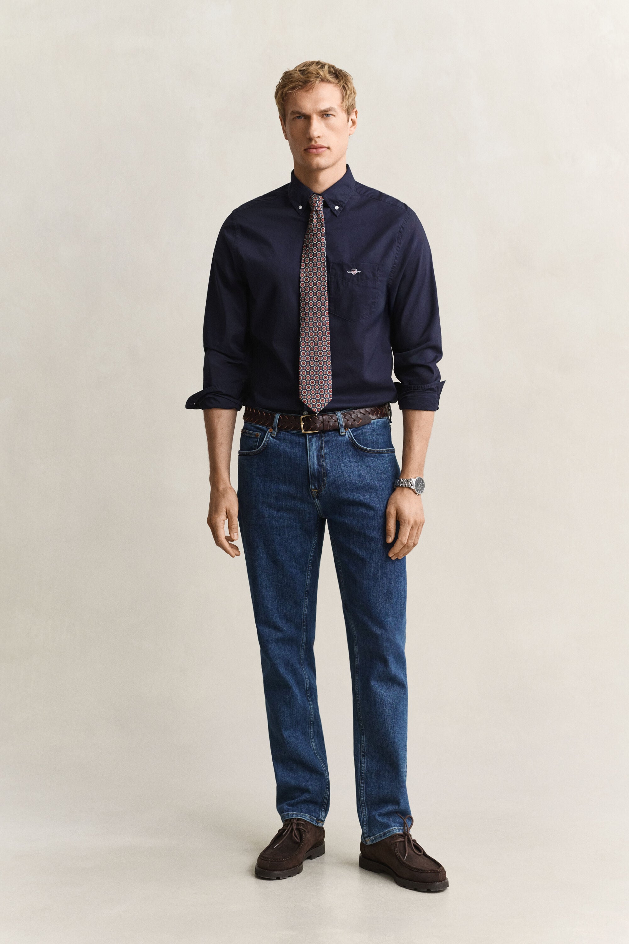Regular jeans i let vask