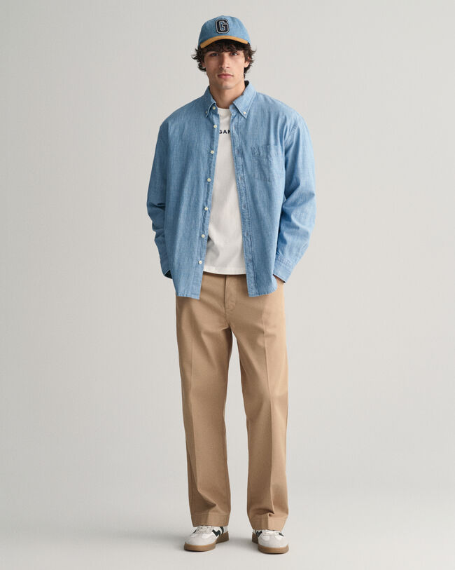 Relaxed fit Chambray skjorte