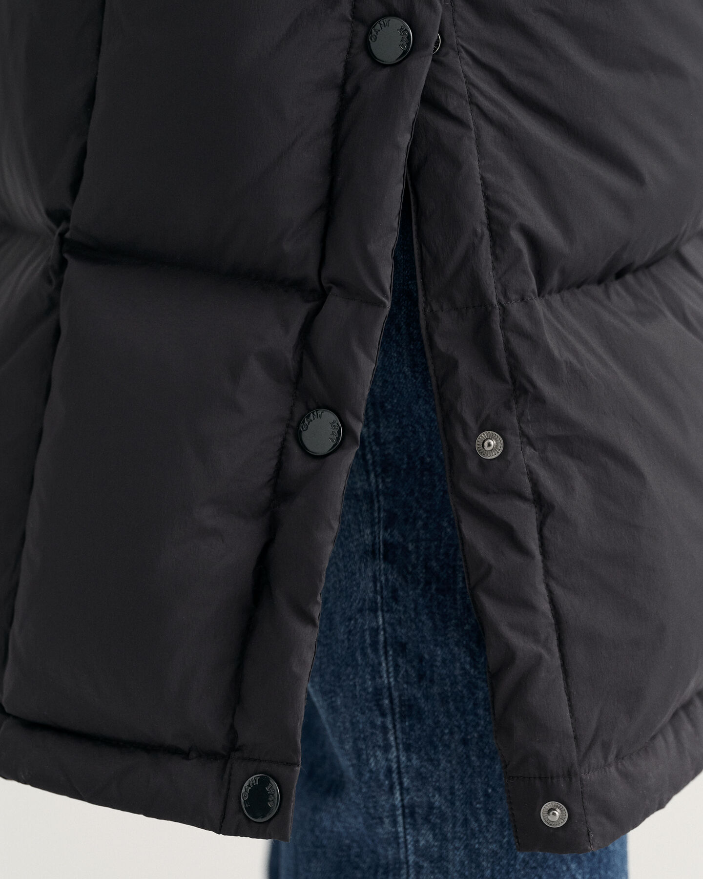 Dunfrakke i fuld længde