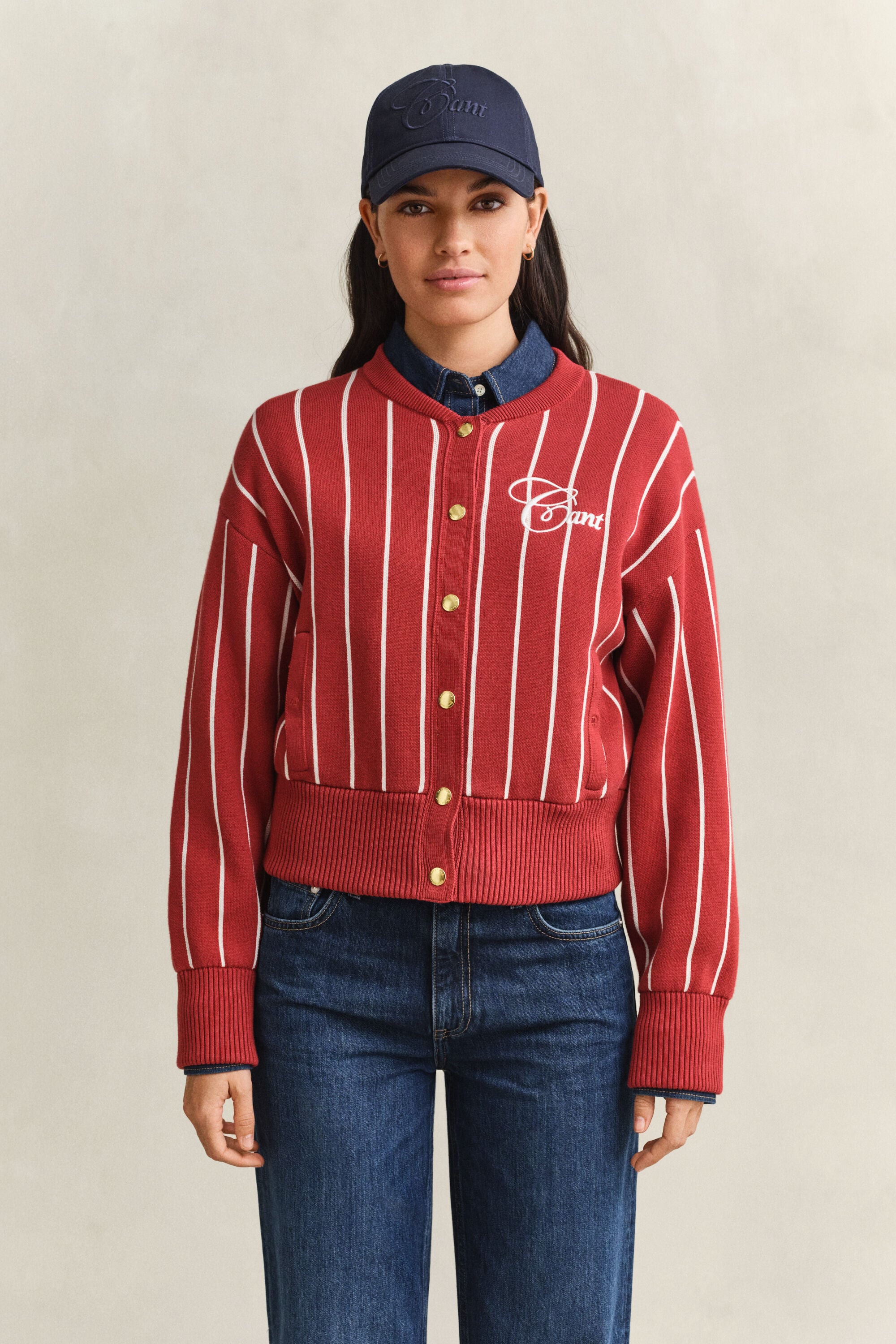 Strikket Varsity Jacket