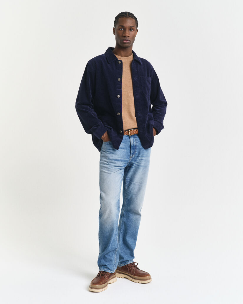 Crewneck sweater af ekstra fin merinould