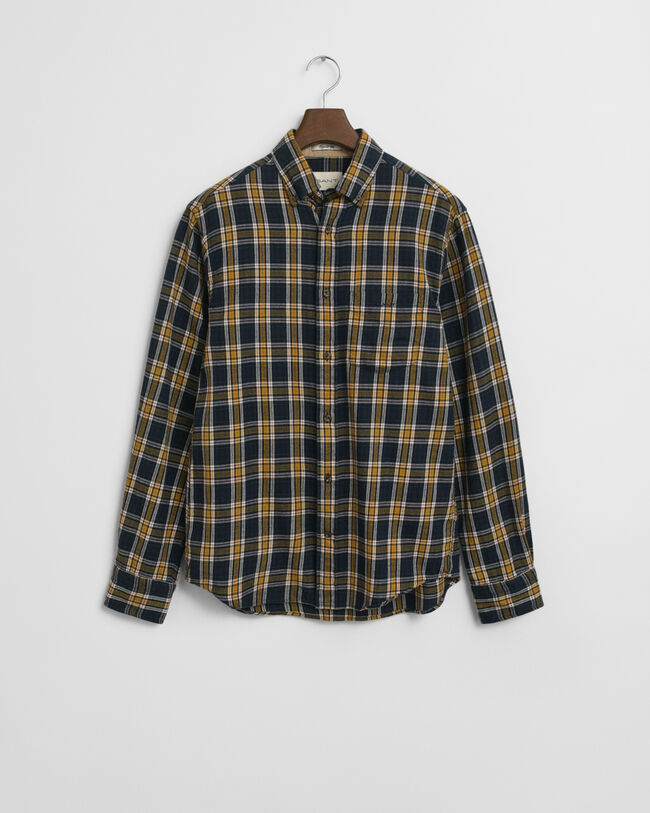 Regular fit ternet Windblown flannelskjorte