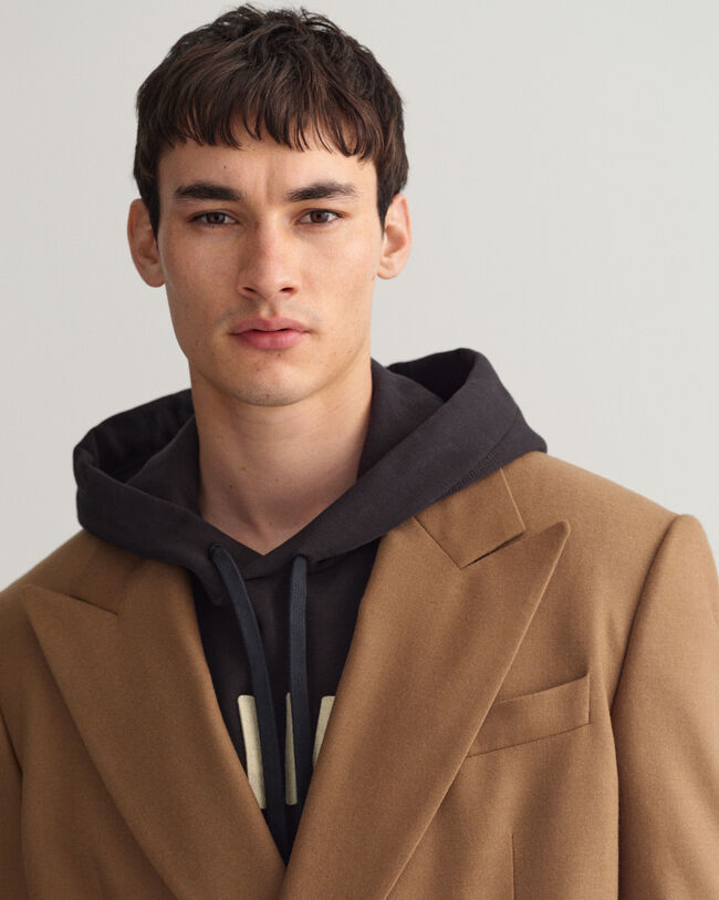 Oversized jakkesæt-blazer af flannel