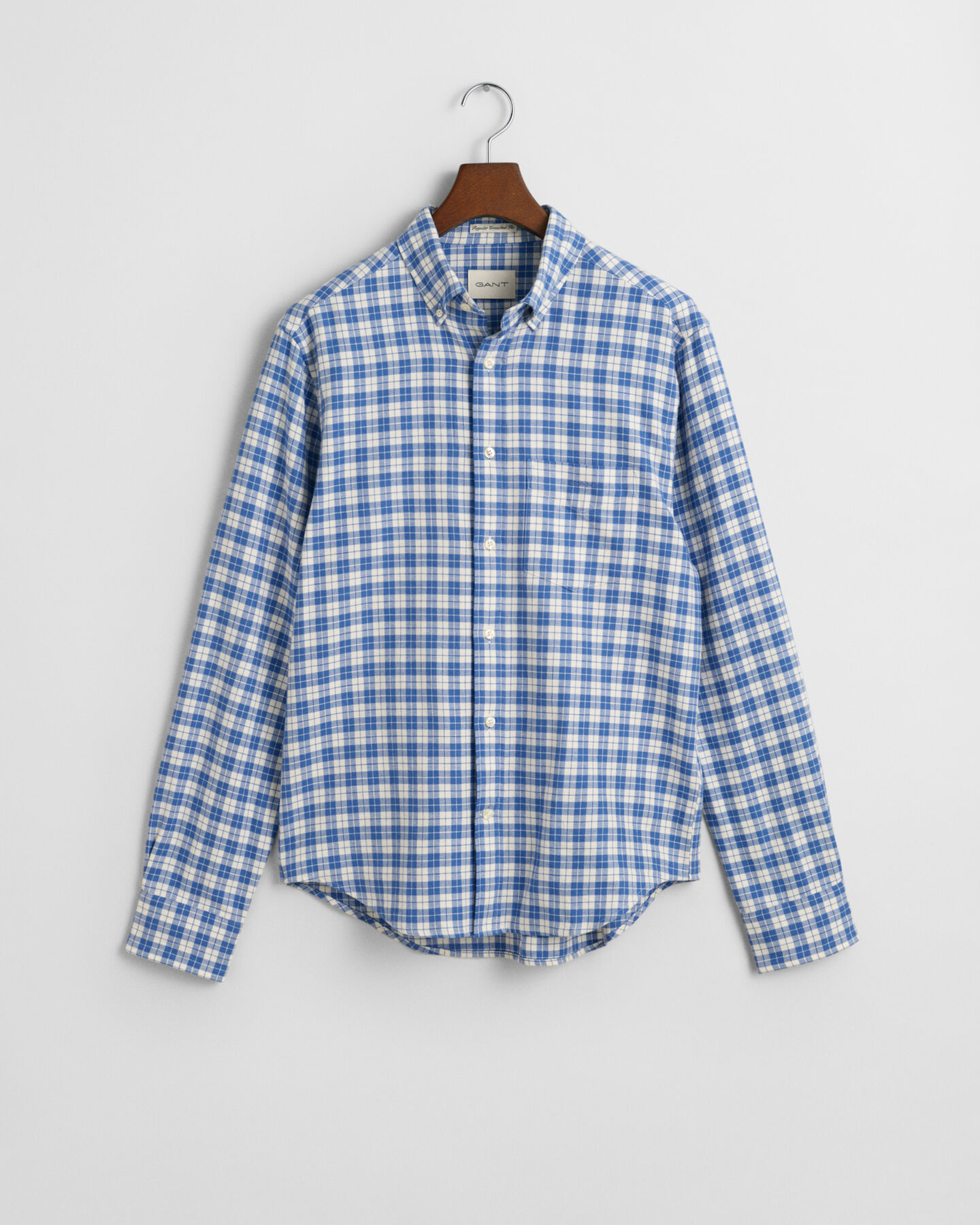 Regular fit ternet flannelskjorte