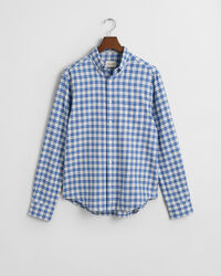 Regular fit ternet flannelskjorte