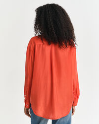 Relaxed fit habotai silkeskjorte