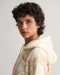 Hættetrøje med Sailing-tryk