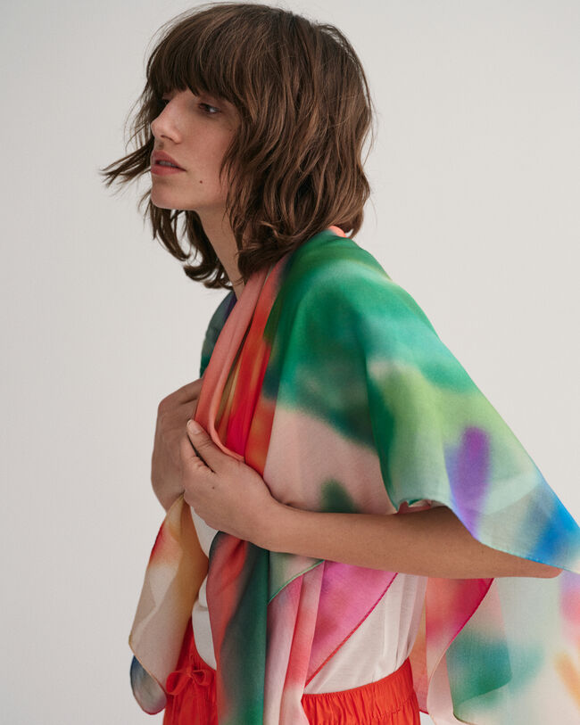 Sarong af bomuld og silke