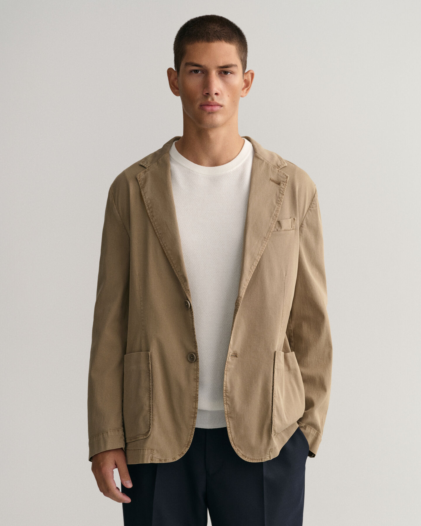 Jakkesæt-blazer af bomuld