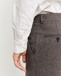 Relaxed fit stribet skjorte med tekstur