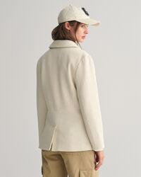 Slim fit blazerjakke med tekstur