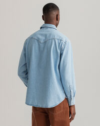 Relaxed fit Western denimskjorte