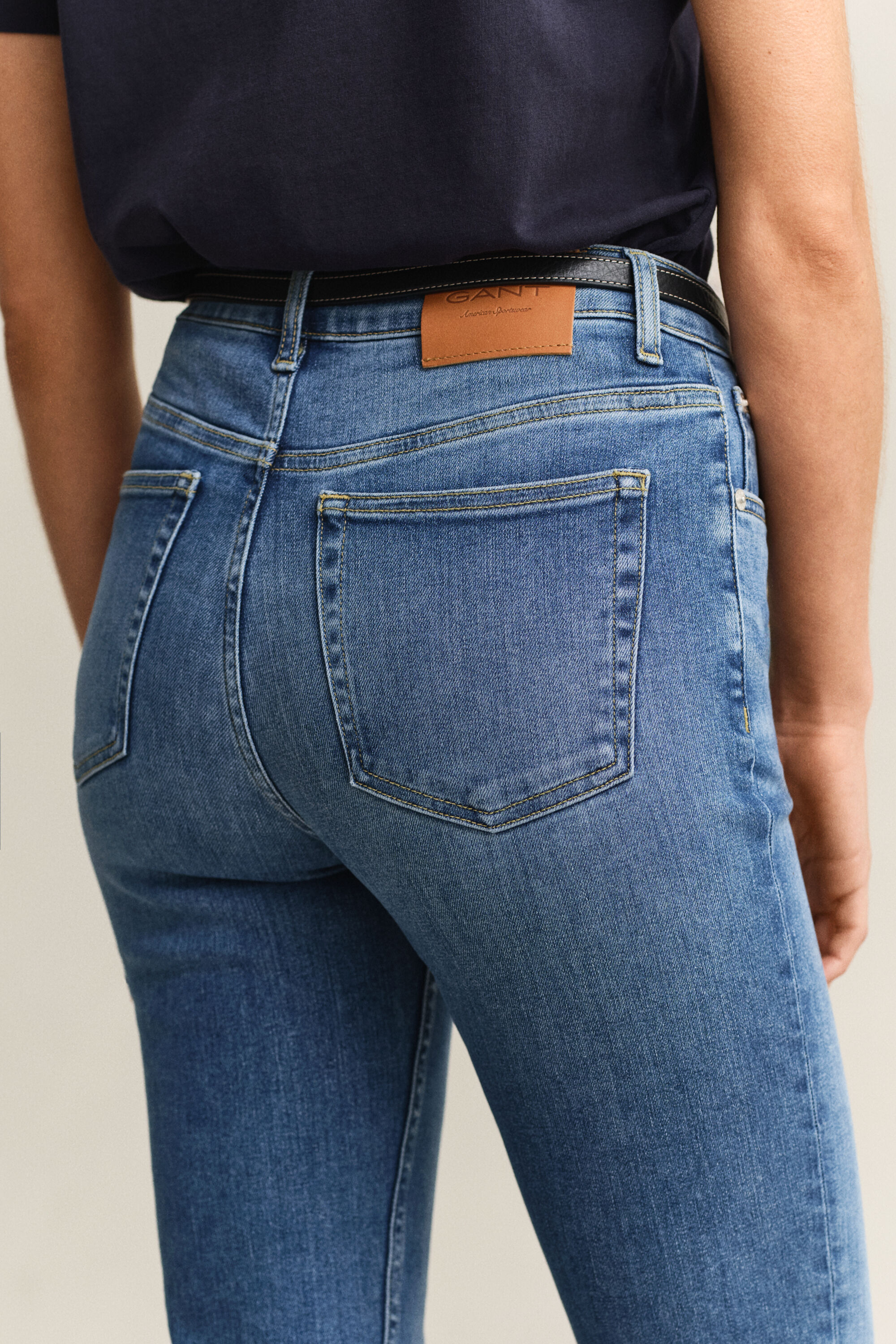 Slim korte jeans