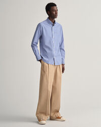 Regular fit gingham tætvævet skjorte