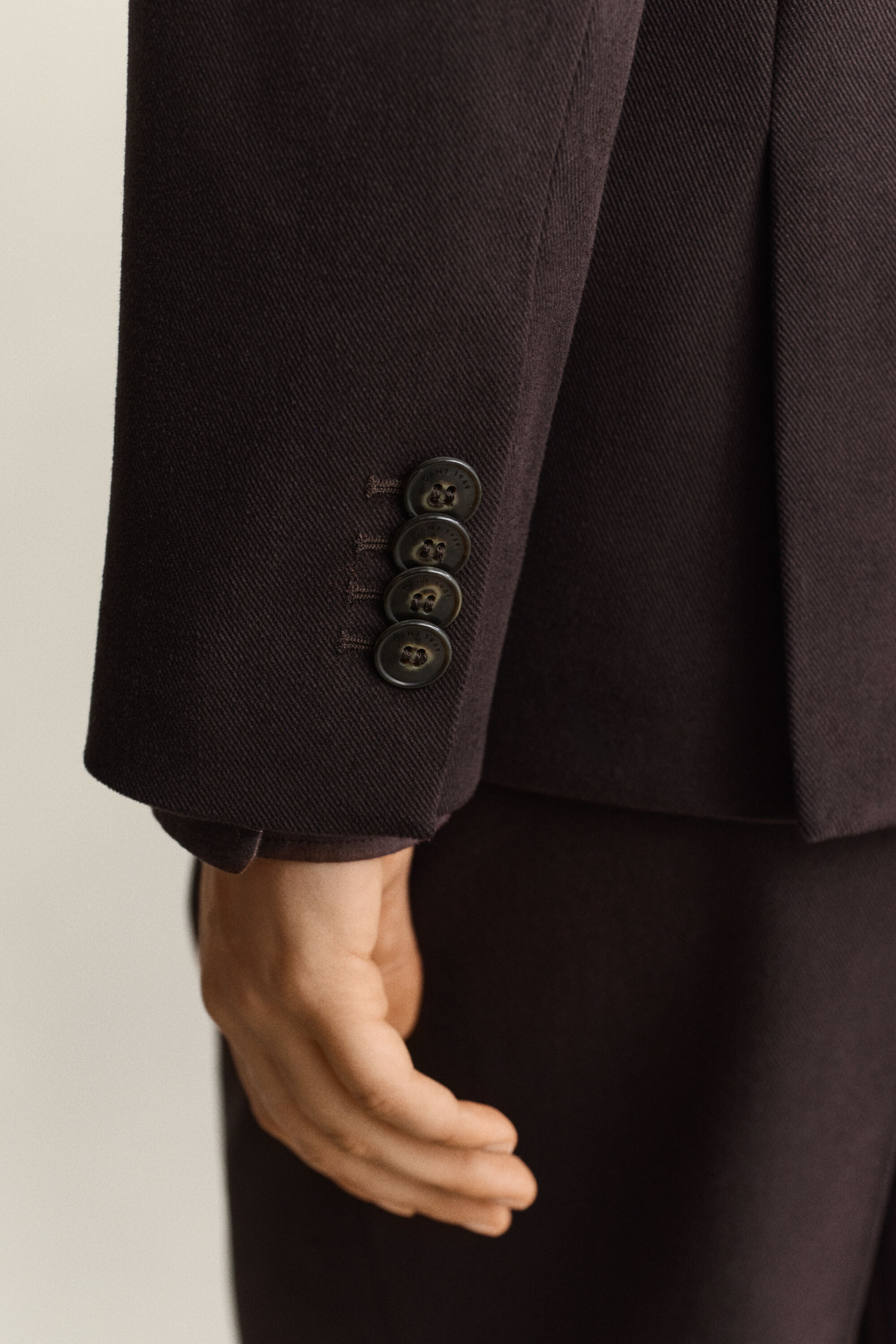 Club Blazer i fløjl med twill-struktur