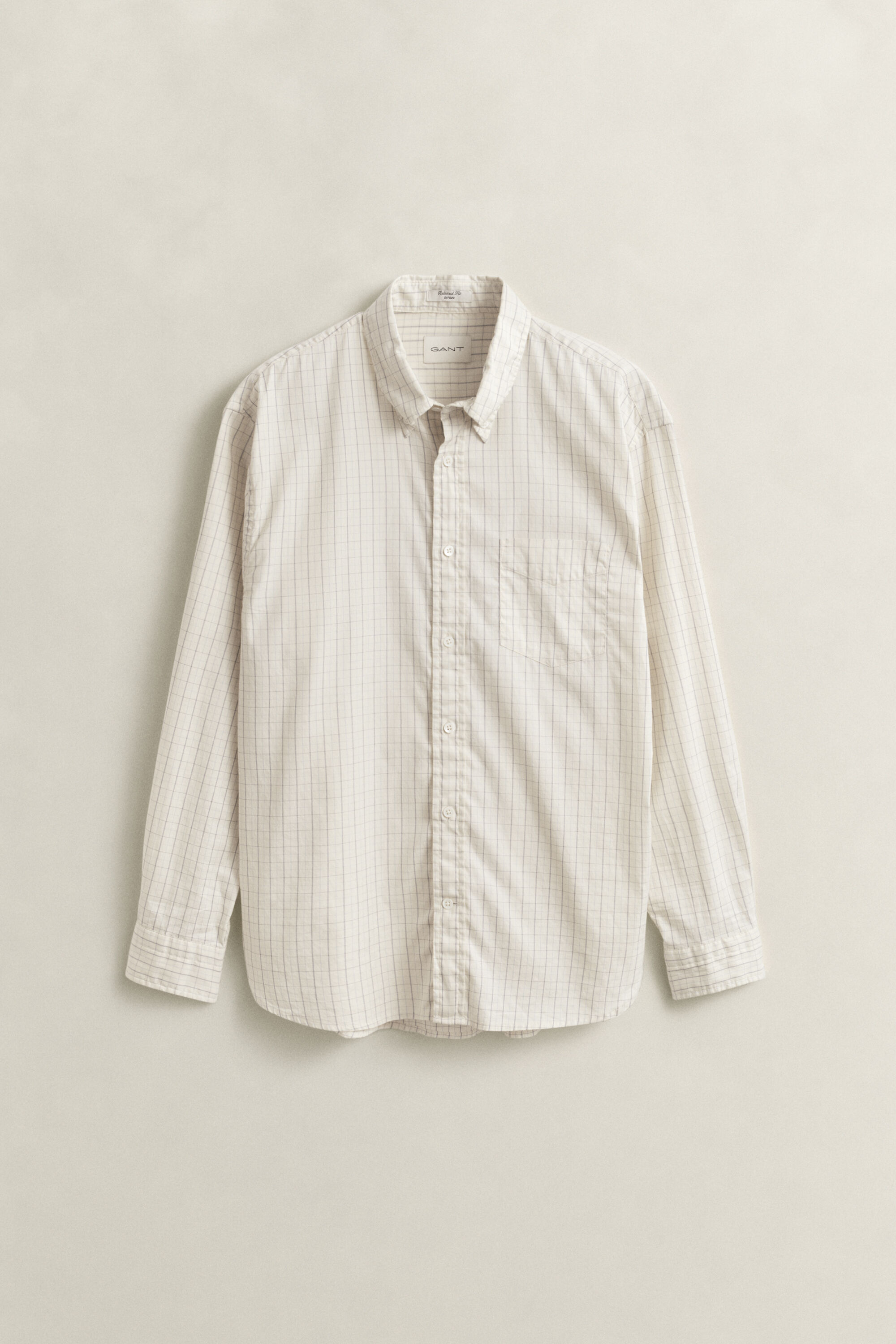 Relaxed fit Dreamy Oxford skjorte med tern