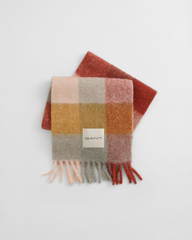 Ternet halstørklæde i alpakauldblanding