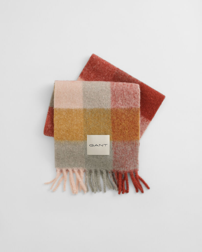 Ternet halstørklæde i alpakauldblanding