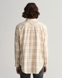 Relaxed fit ternet flannelskjorte