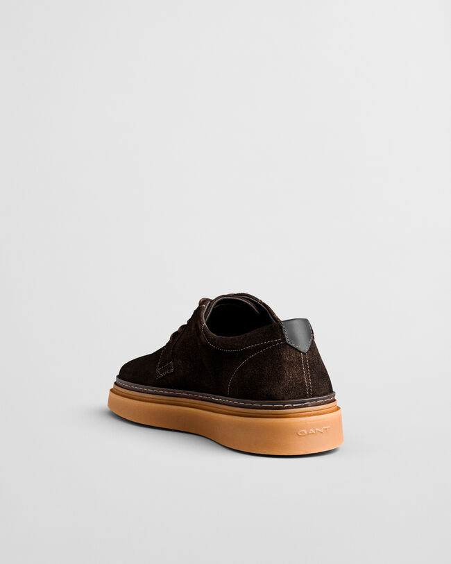 Kinzoon sko i ruskind med lave snørebånd