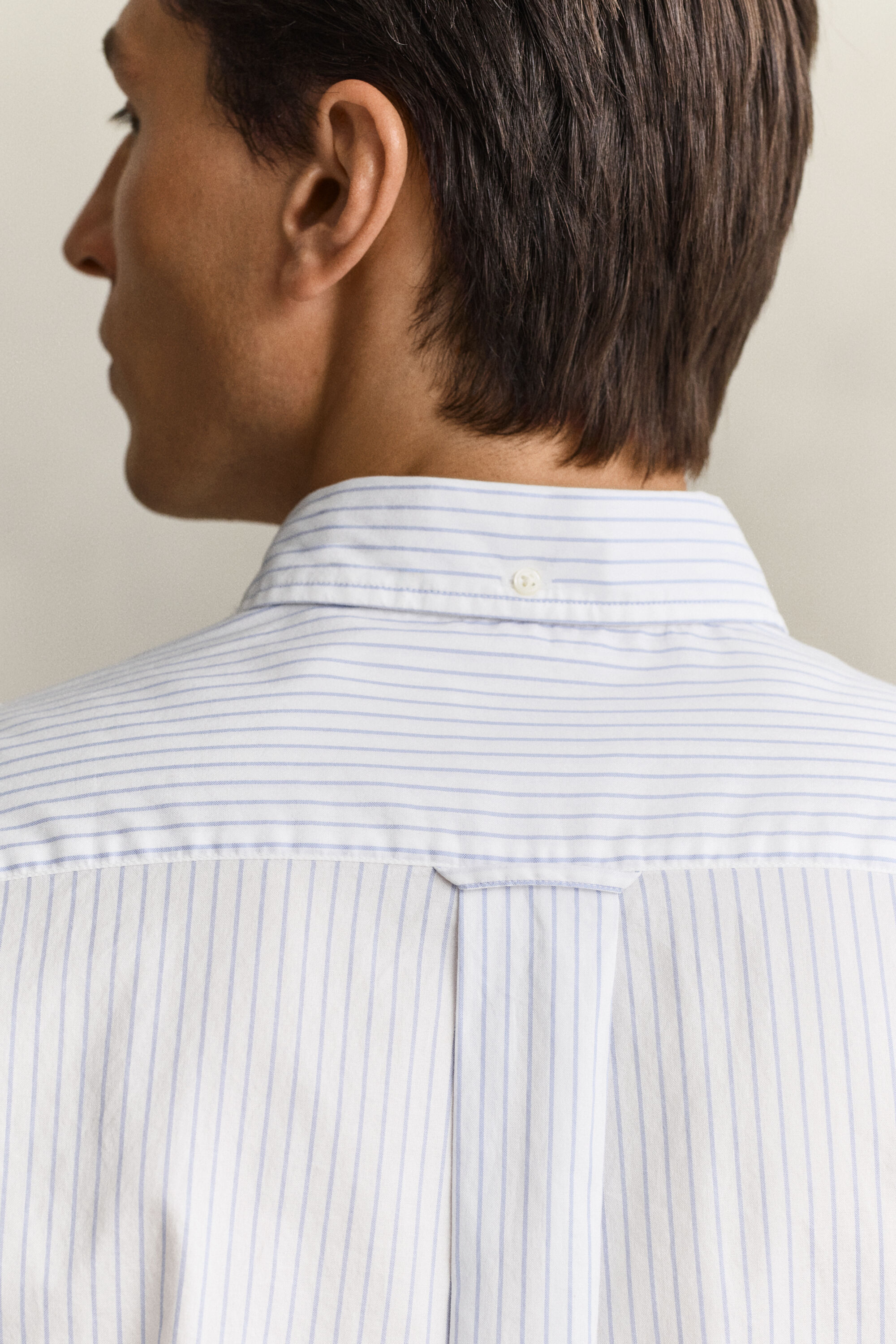 Gant x Yale stribet Oxford skjorte