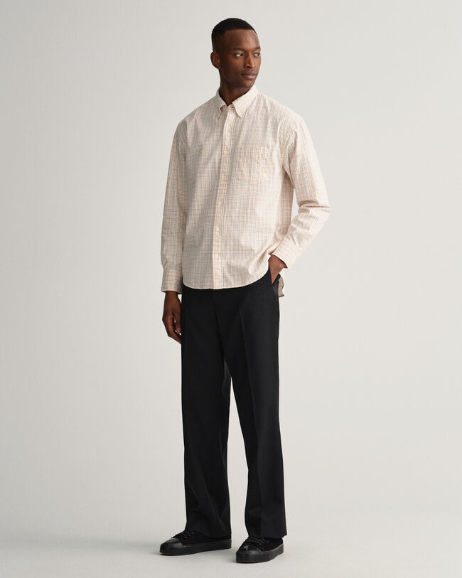 Relaxed fit Tattersall Oxford-skjorte