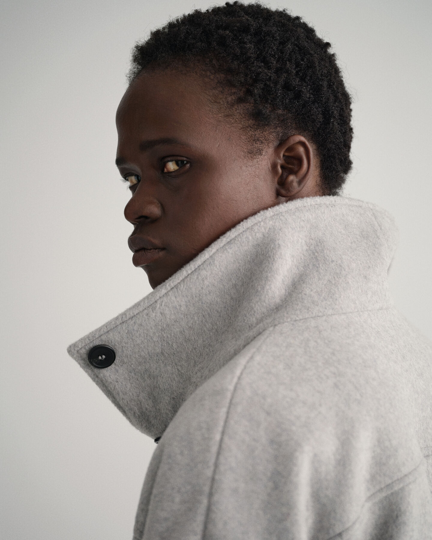 Kort jakke af uldblanding