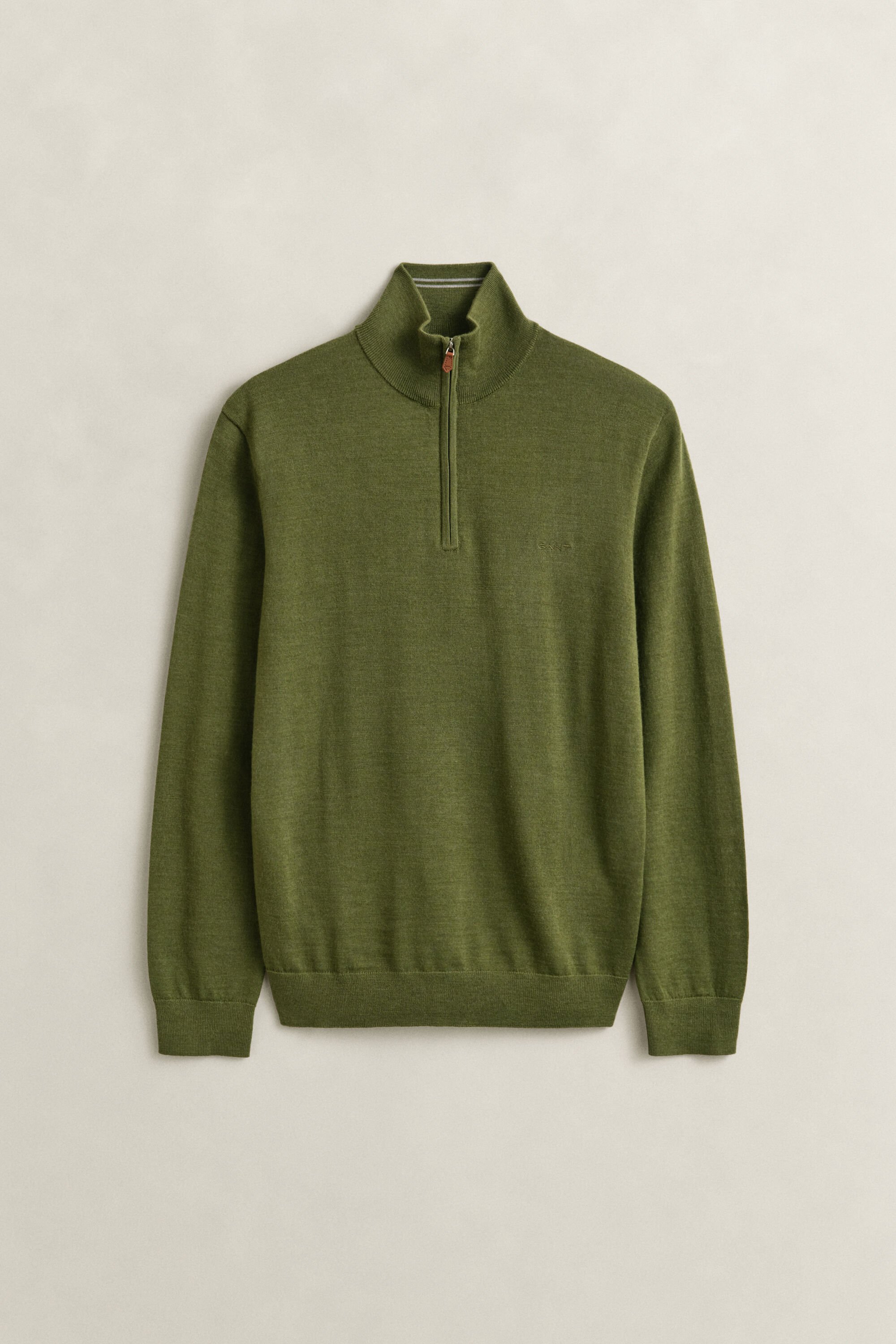 Sweater med halv lynlås i ekstra fin merinould