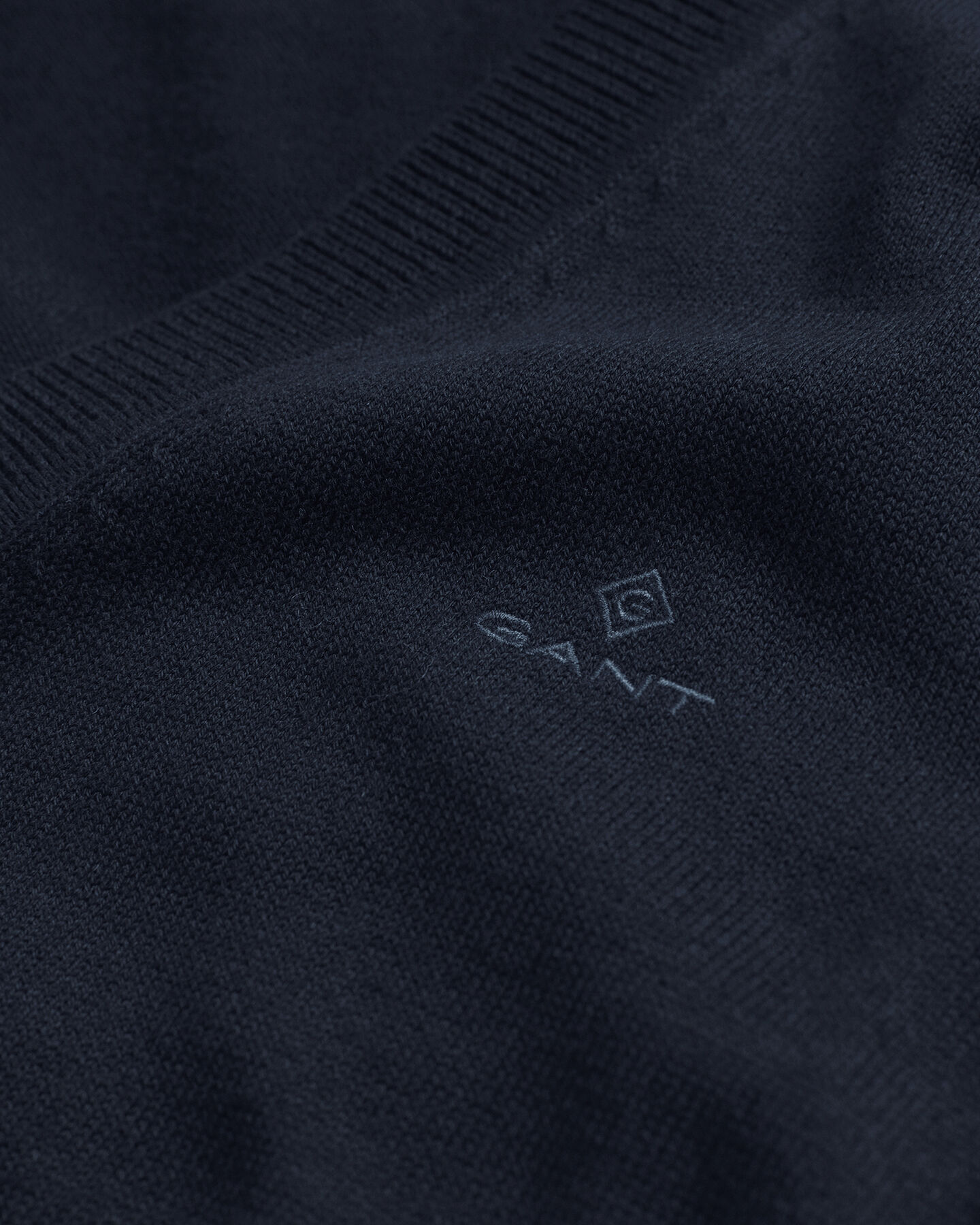 Cardigan i let bomuld med V-hals