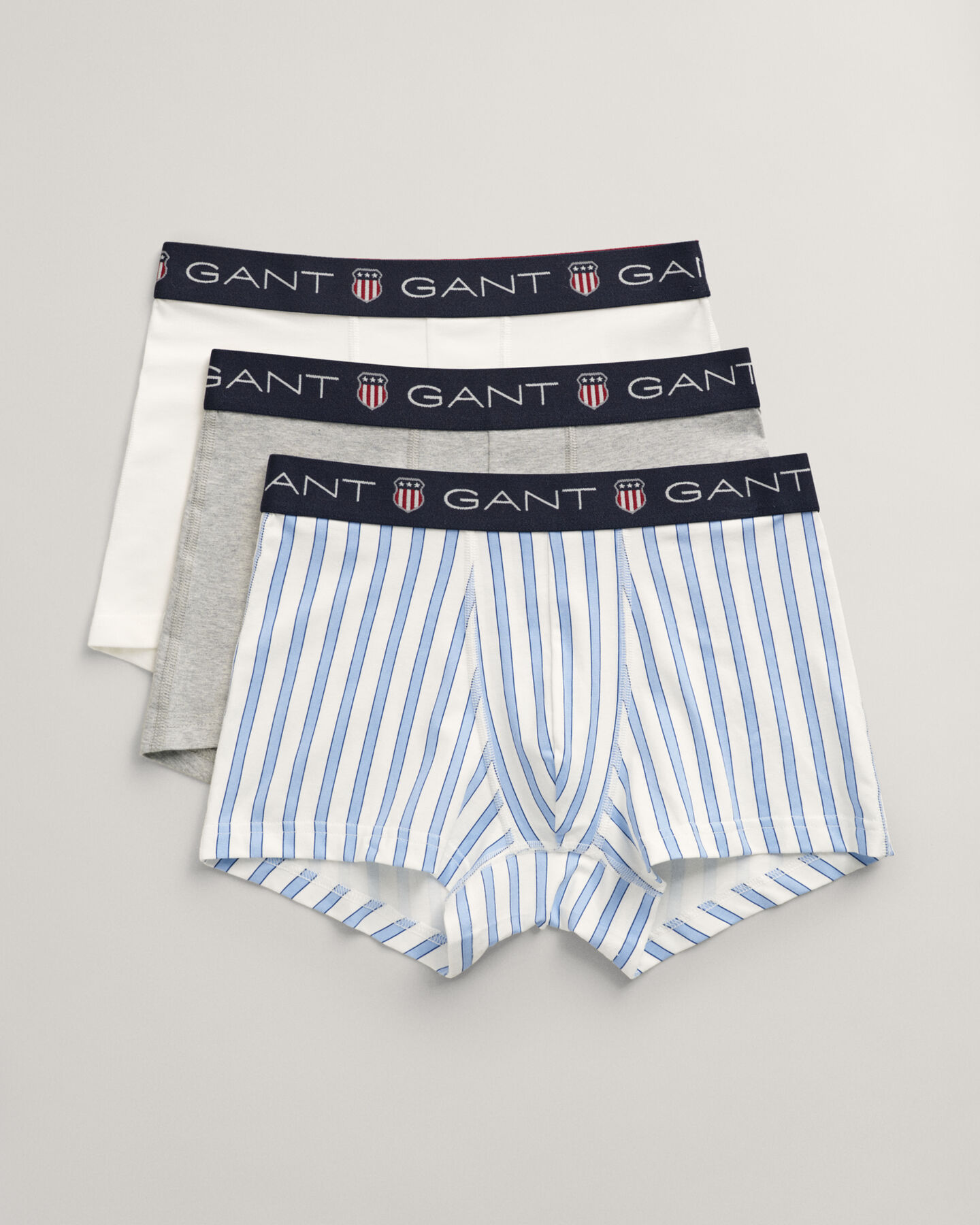 3-Pack Striped Shield Trunks