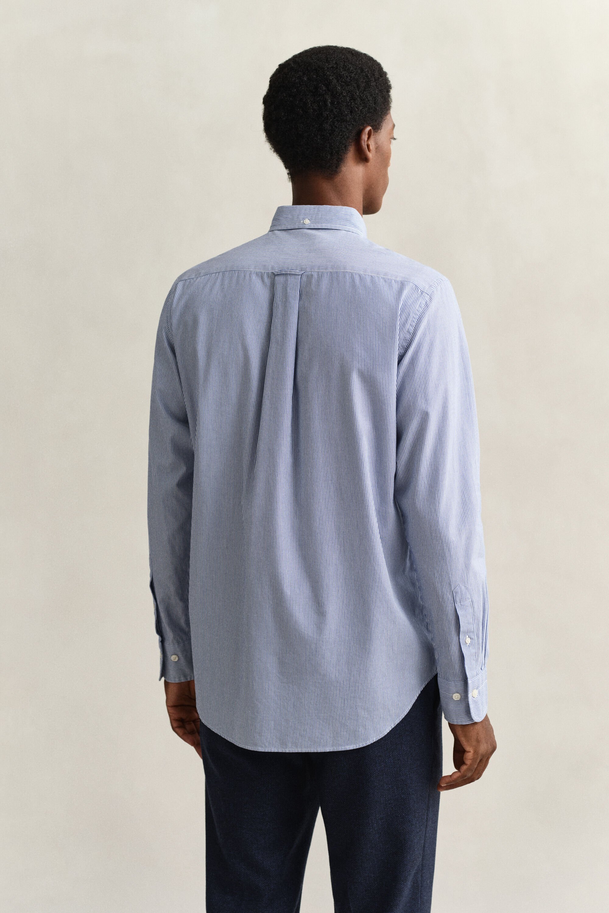 Bankerstribet klassisk poplin-skjorte