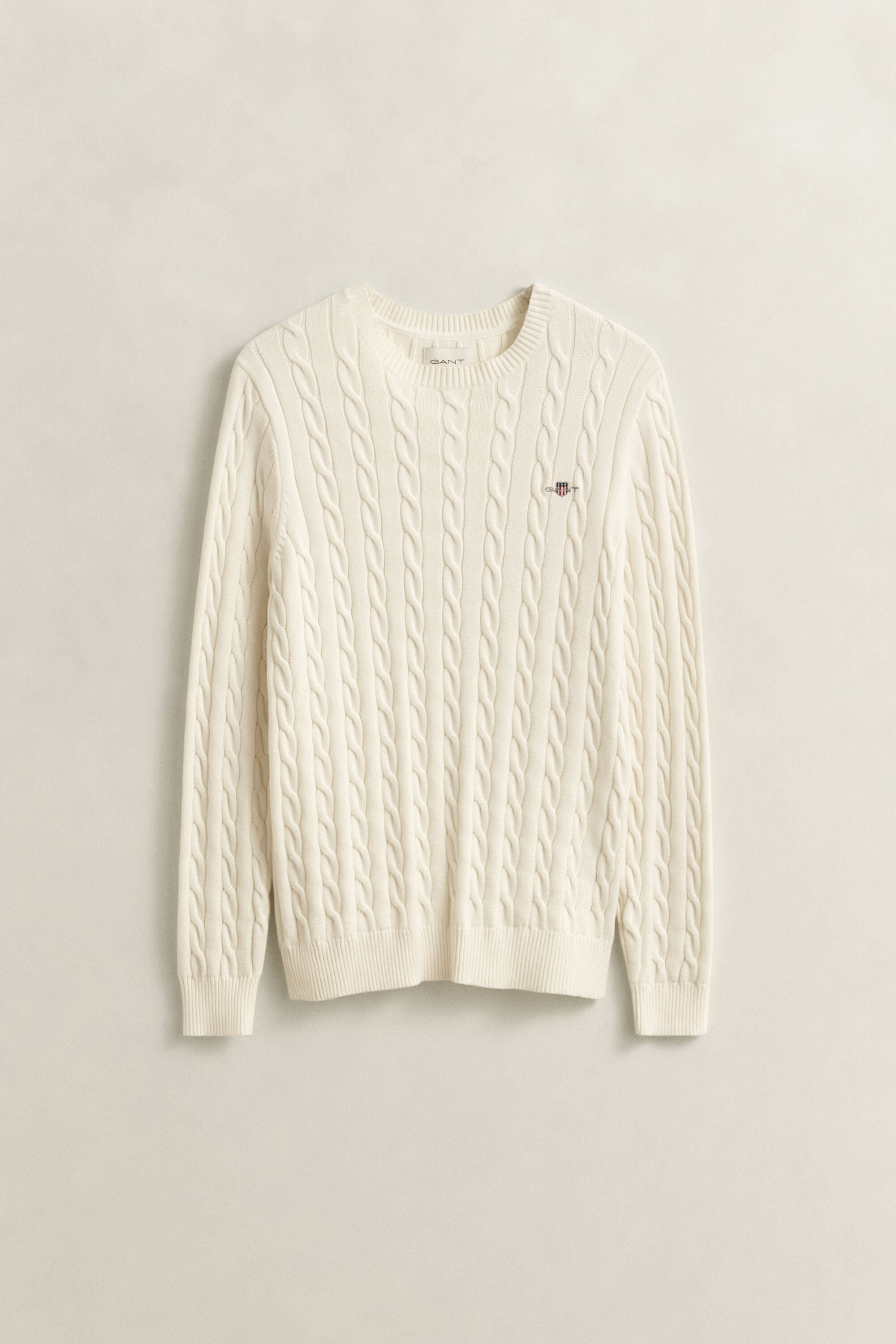 Classic sweater med kabelstrik