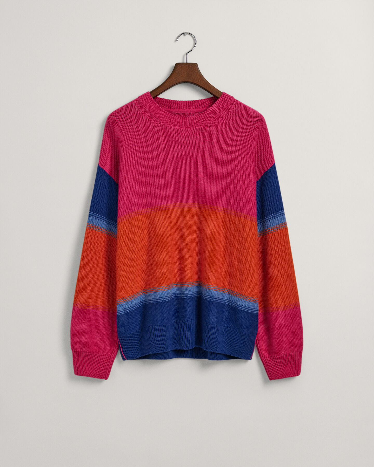 Degrade stribet sweater med crewneck