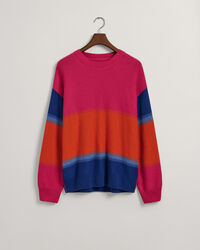 Degrade stribet sweater med crewneck