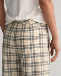 Ternede bukser med lav talje og lige ben