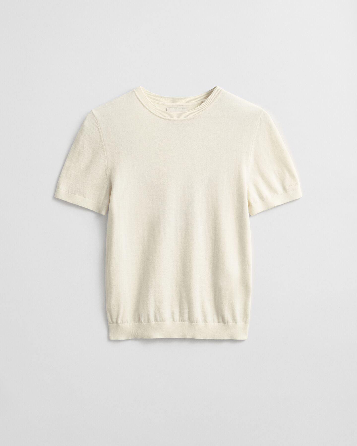 Let kortærmet sweater med crewneck