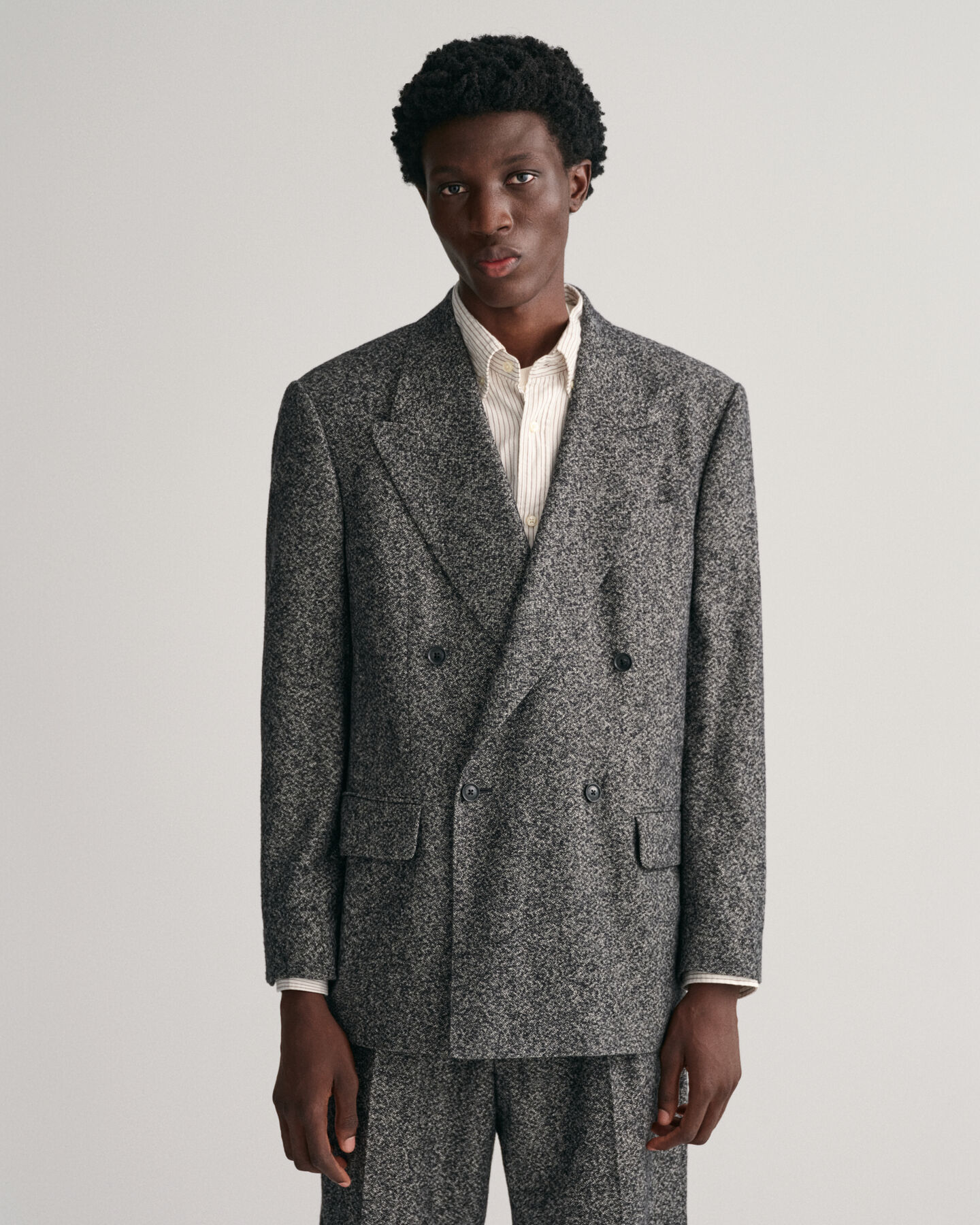 Oversized tweed-blazer