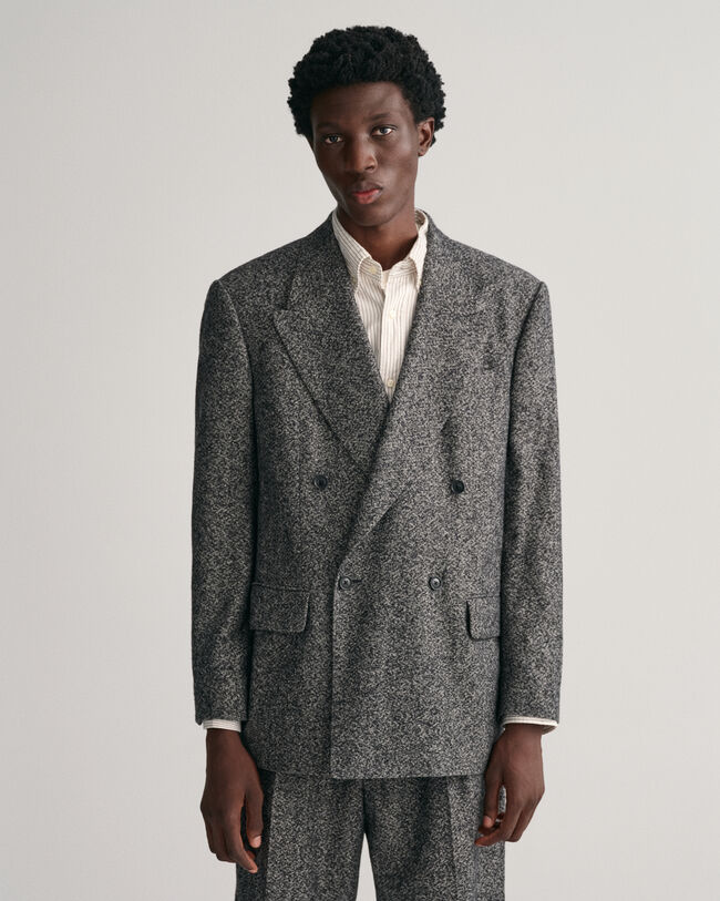 Oversized tweed-blazer
