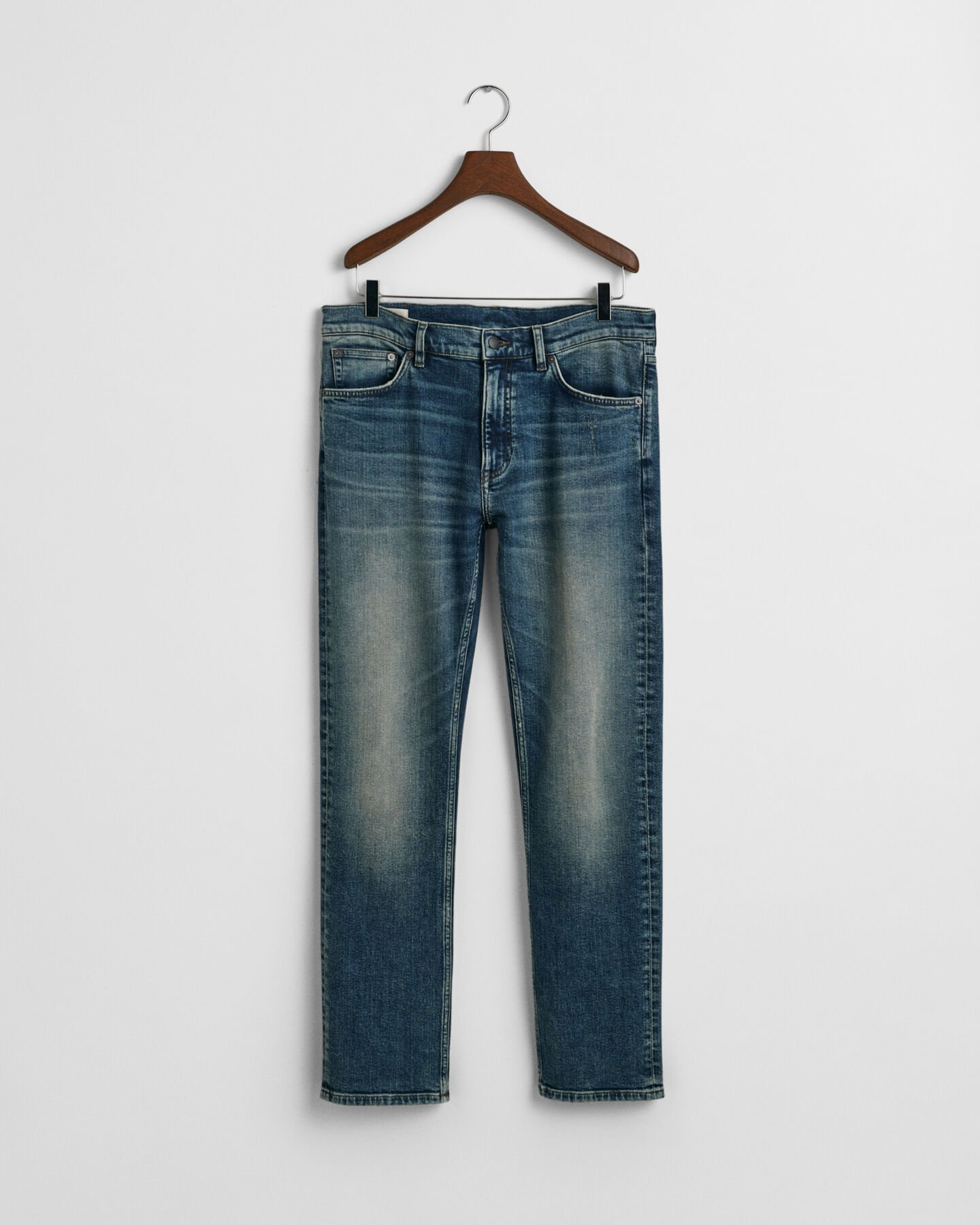 Regular fit jeans med vintage-vask