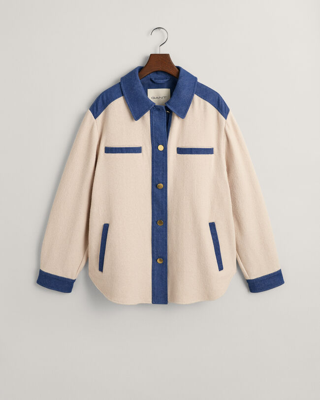 Tekstureret overskjorte