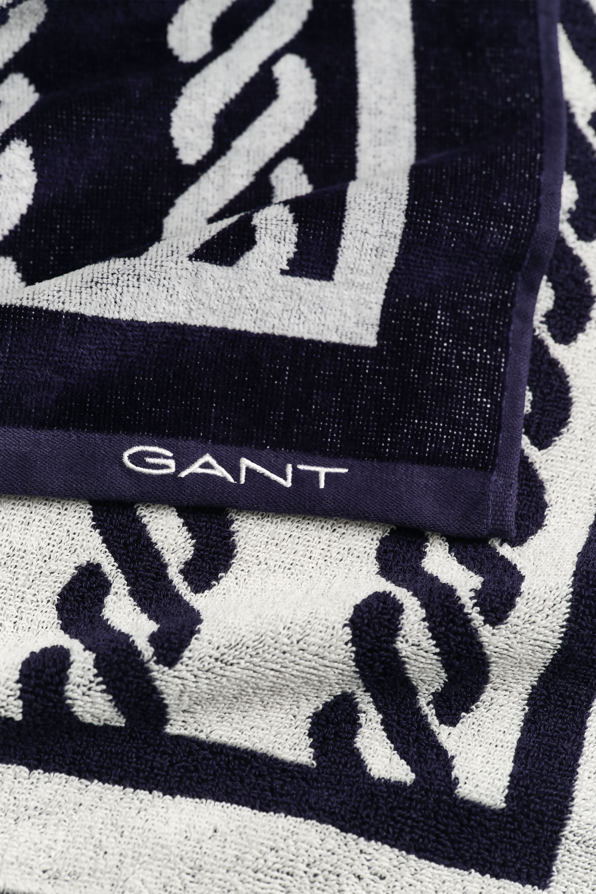 Strandhåndklæde med rebtryk