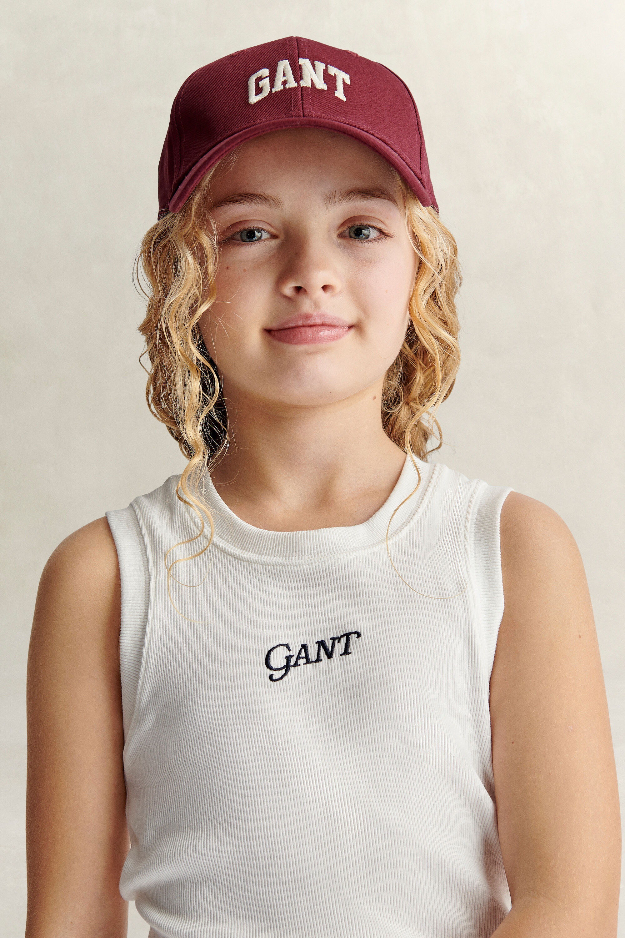 Teen Girls ribstrikket top