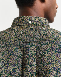 Regular fit trykt paisley skjorte