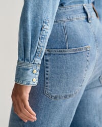 Regular fit denim-skjorte