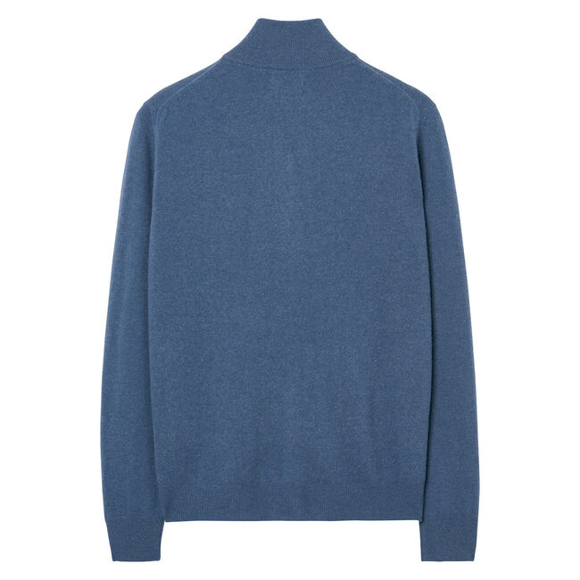 Cardigan af ekstra fin lammeuld med lynl&aring;s