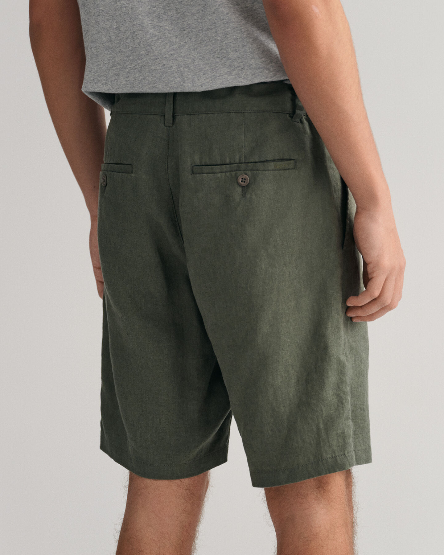 Relaxed fit shorts af h&oslash;r med l&oslash;besnor