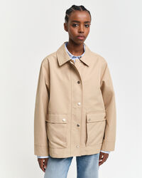 Jakke af bomuldstwill